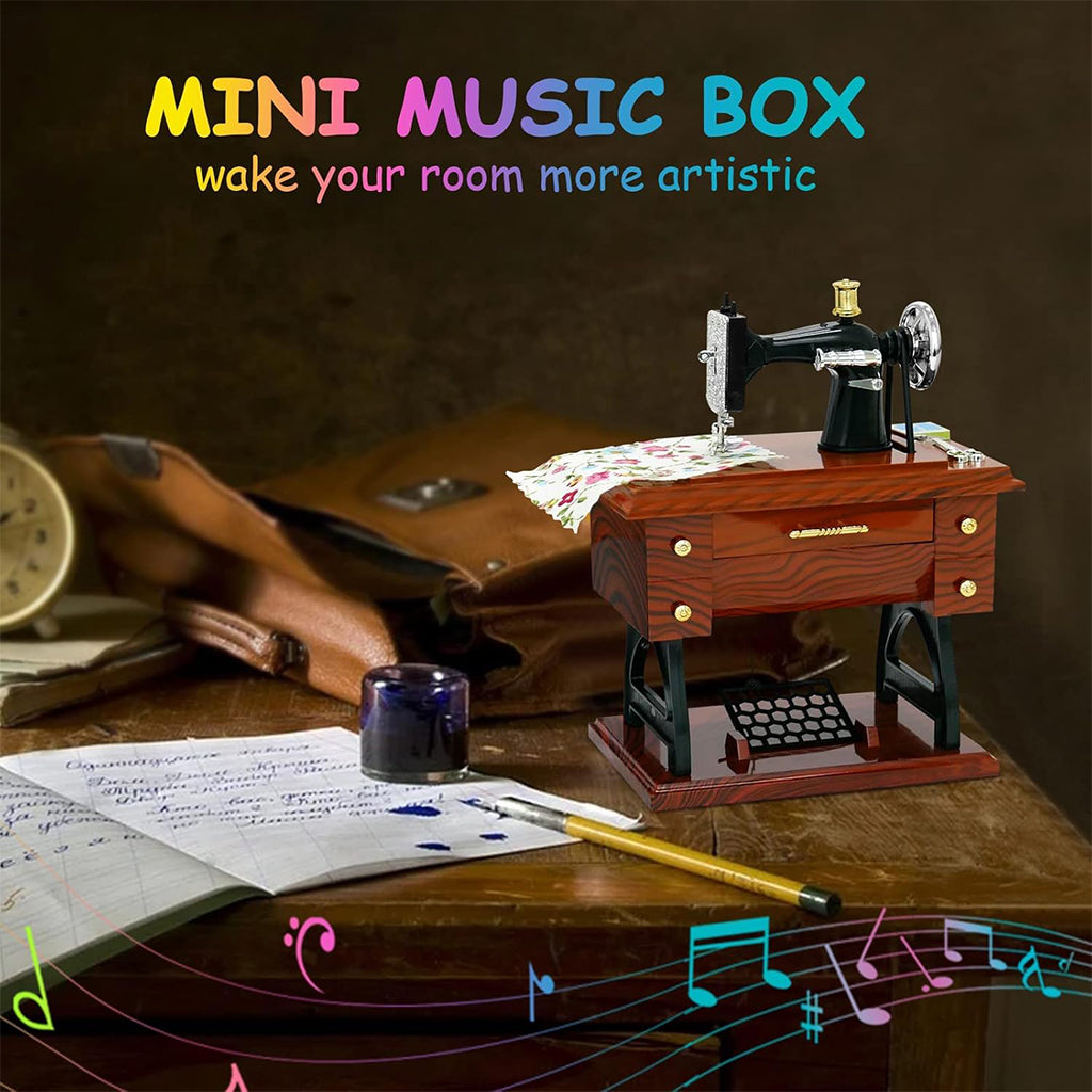 Boîte à Musique Miniature Machine à Coudre – ماكينة خياطة موسيقية