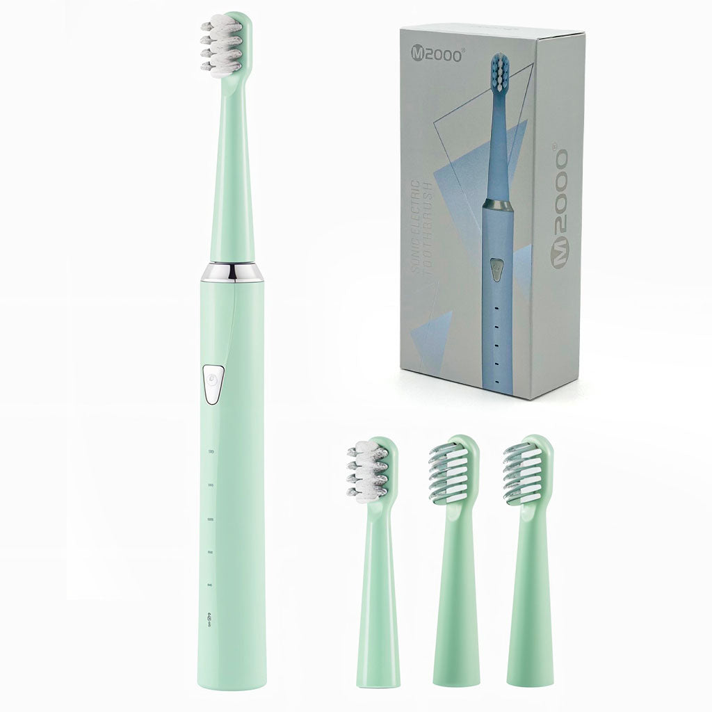 Brosse À Dents Électrique Sonique avec 4 Têtes et 5 Modes – فرشاة أسنان تنزوت