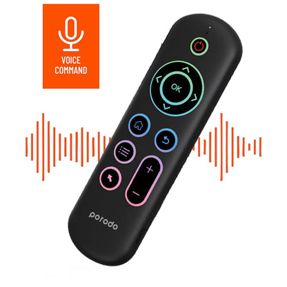 M5 Smart Air Mouse et Mini clavier sans fil rétroéclairé avec télécommande vocale pour Smart TV – يد تحكم لاسلكية للشاشات الذكية