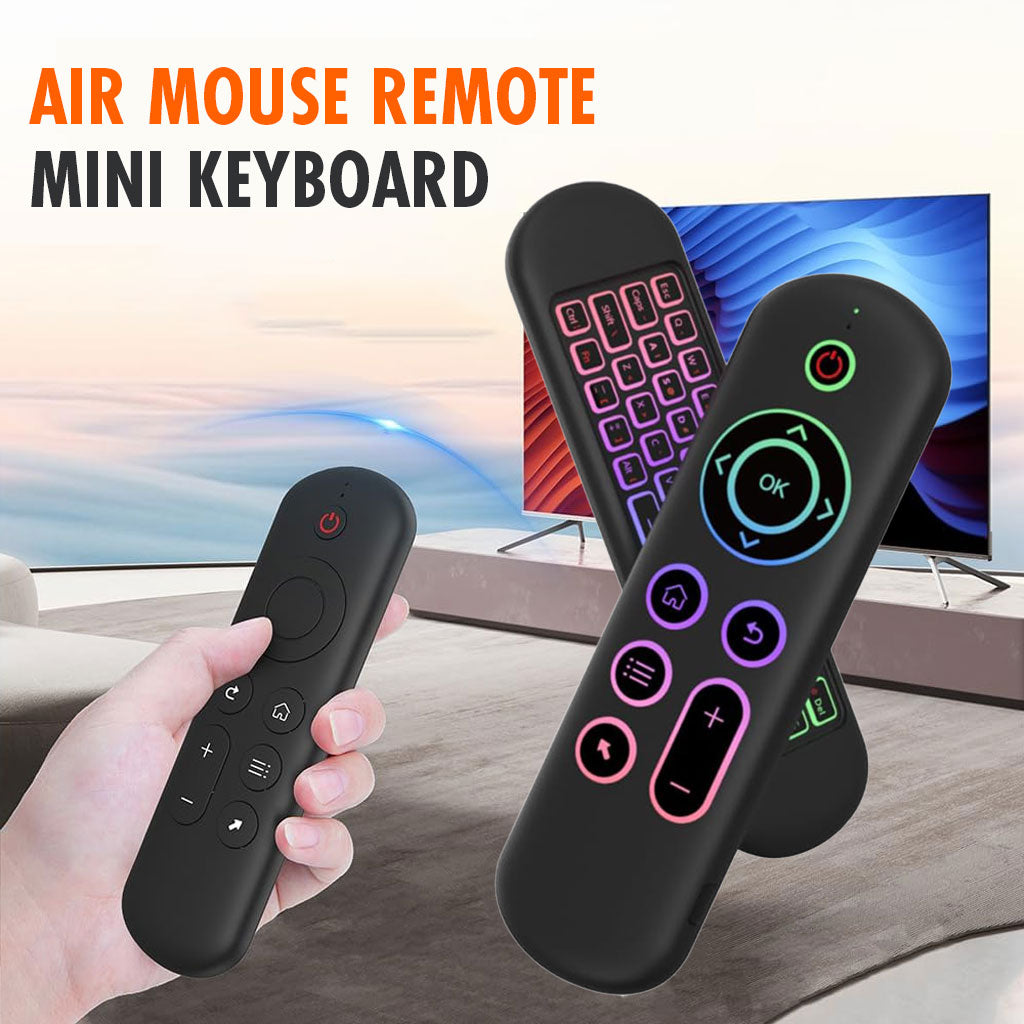 M5 Smart Air Mouse et Mini clavier sans fil rétroéclairé avec télécommande vocale pour Smart TV – يد تحكم لاسلكية للشاشات الذكية تنزوت