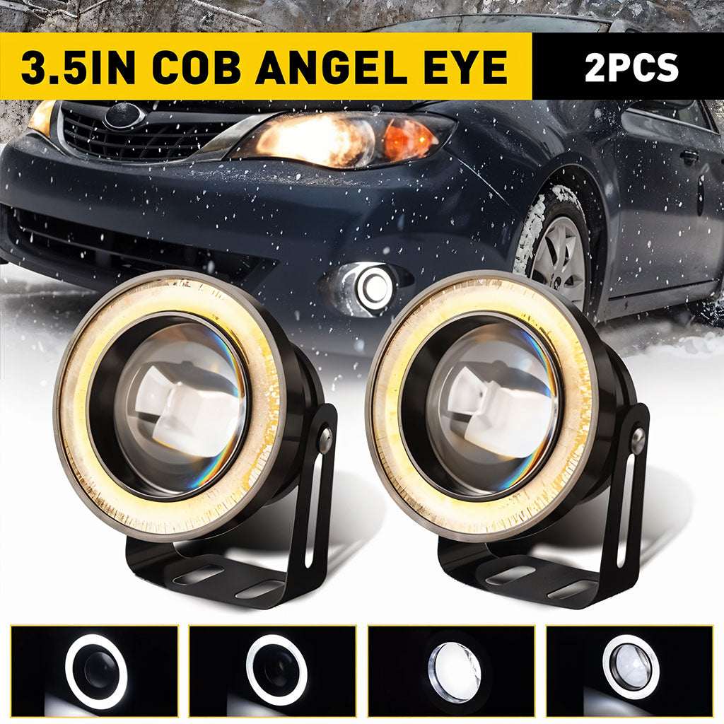 Feu antibrouillard rond LED IP65 7000K éclairage blanc super brillant - تنزوت