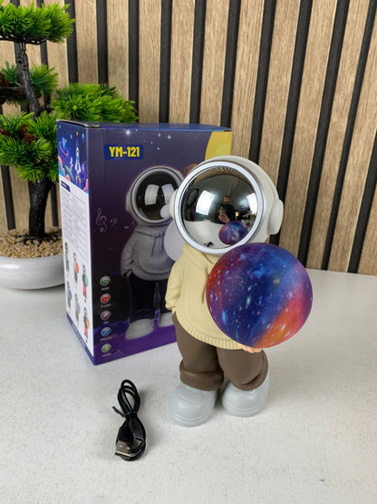 Enceinte bluetooth et lampe astronaute idéale pour la décoration de chambre YM-121 – مصباح ومكبر صوت بلوتوث