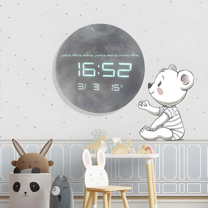 Horloge Murale Moon Numérique LED 13 Pouces – ساعة حائط رقمية