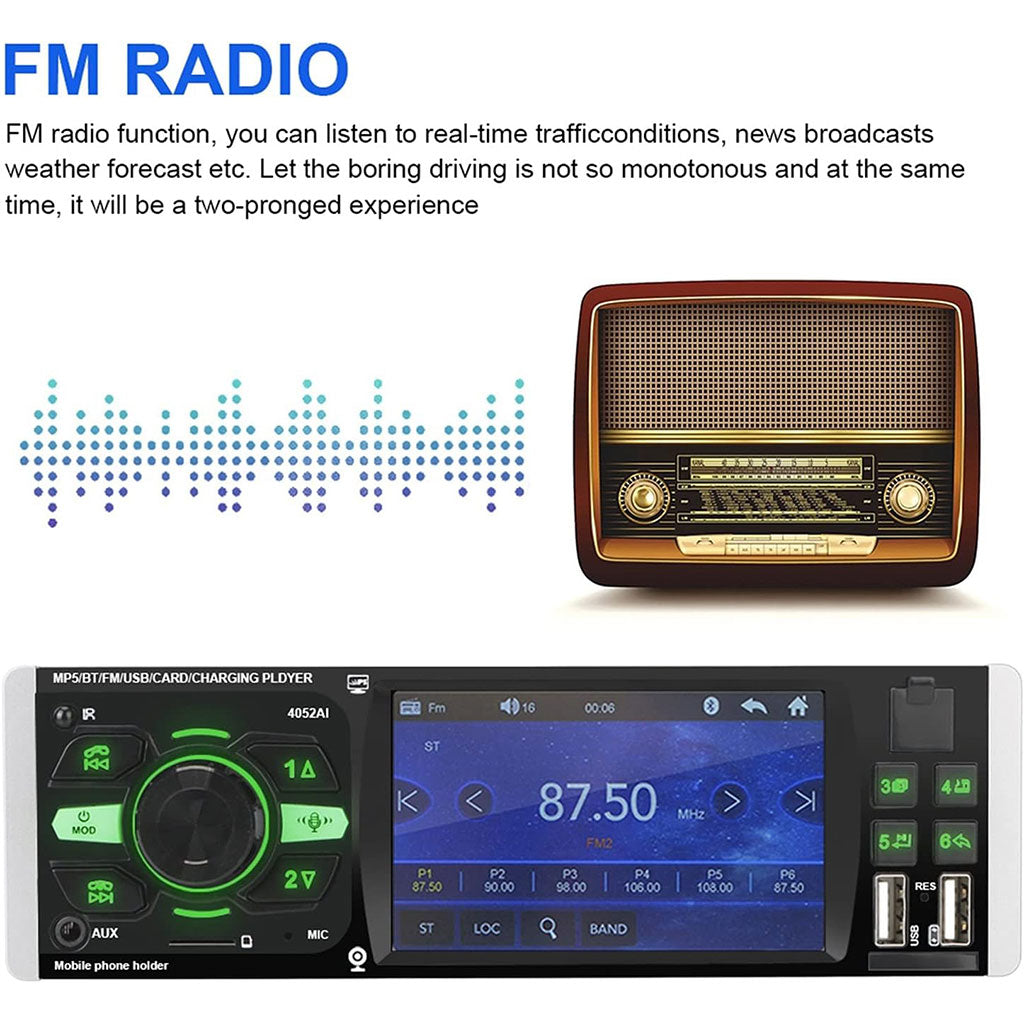 Autoradio MP5 4.1 Pouces FM Radio Ecran HD NO4053AI – مشغل راديو السيارات