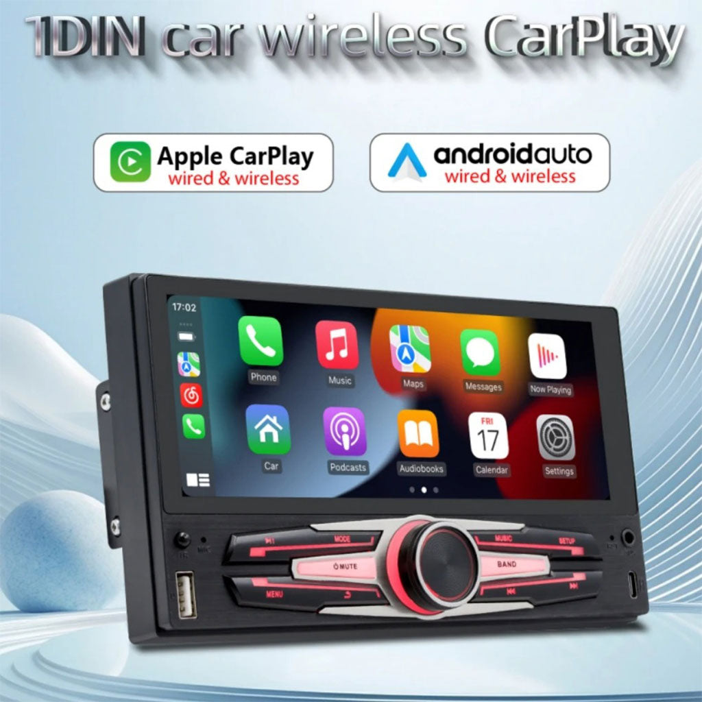 Autoradio MP5 universel pour voiture 6.86 pouces avec fonction Carplay Android Auto – جهاز راديو سيارة