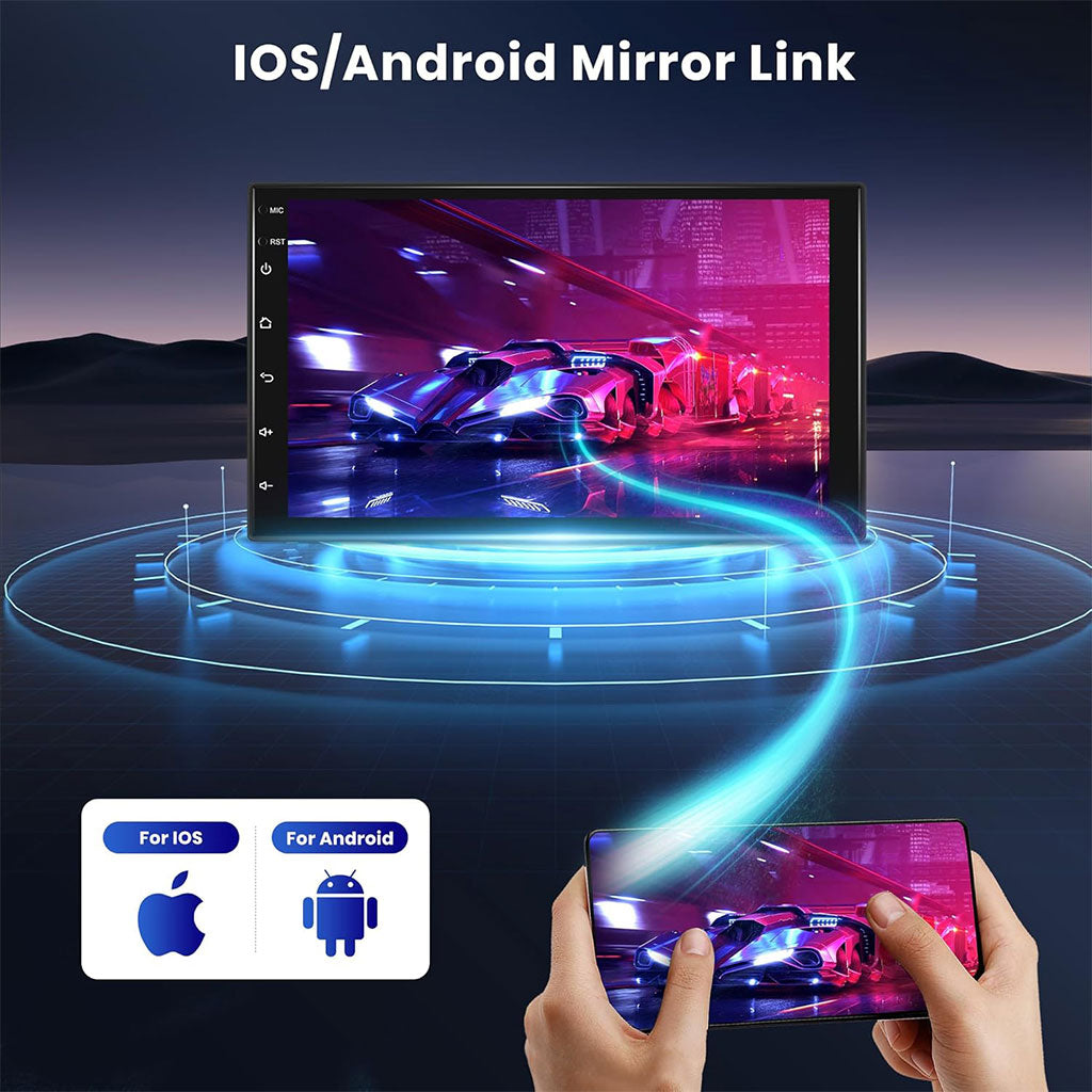 DVD MP5 et Autoradio 7 Pouces Tactile Bluetooth V2