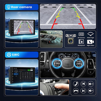 DVD MP5 et Autoradio 7 Pouces Tactile Bluetooth V2