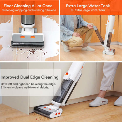 Multismart Aspirateur balai système de nettoyage humide et sec 12en1 avec réservoir d’eau et de poussière – مكنسة كهربائية منزلية