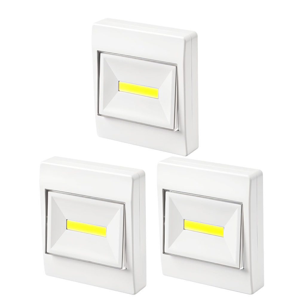 Pack de 3 Lampes Interrupteur LED COB pour Placard – طقم مصابيح إضاءة منزلية