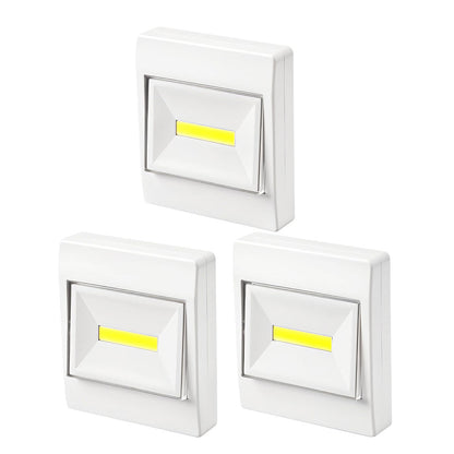 Pack de 3 Lampes Interrupteur LED COB pour Placard – طقم مصابيح إضاءة منزلية