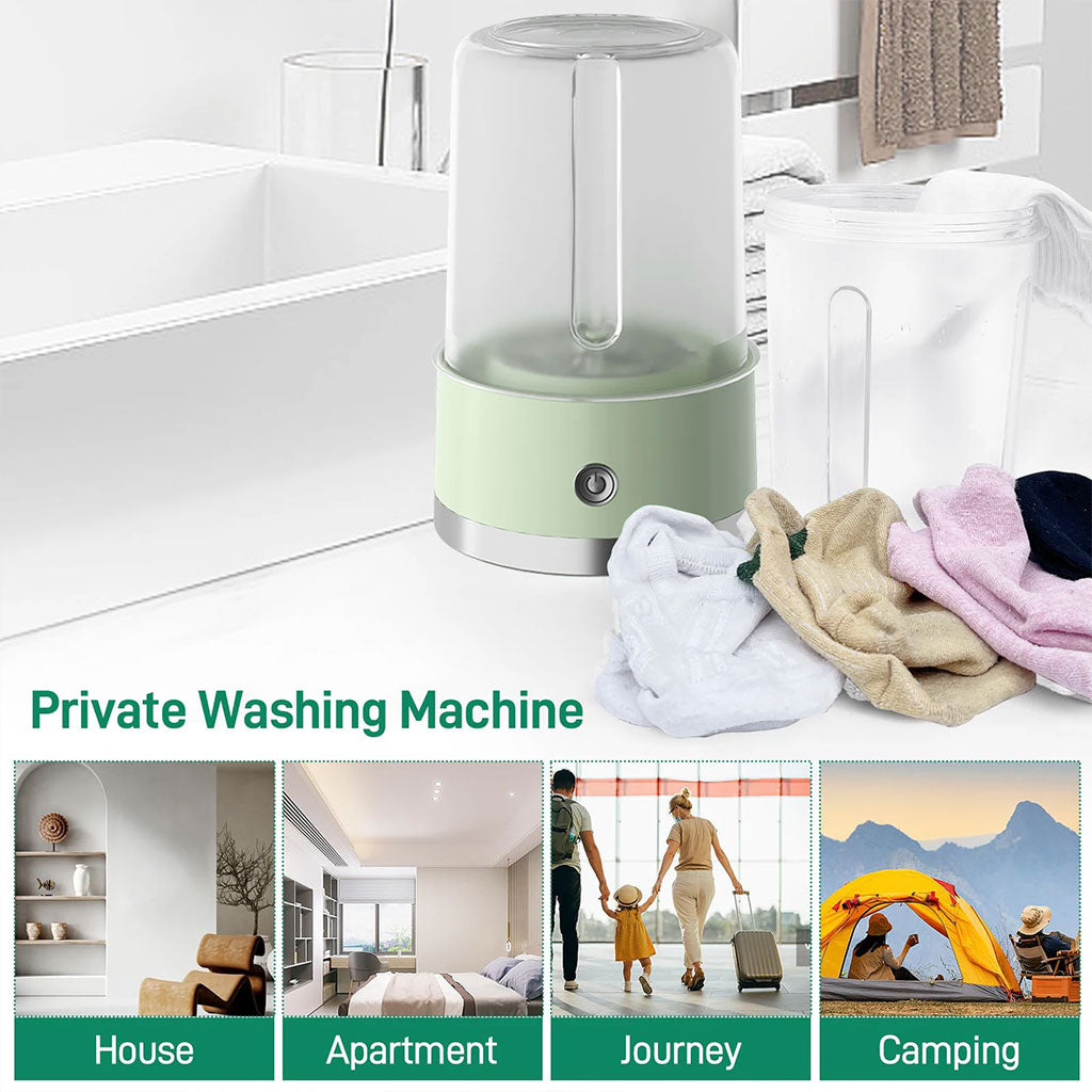 Mini-machine à laver portable rechargeable pour sous-vêtements – غسالة ملابس داخلية محمولة