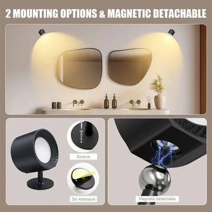 PACK X2 Applique murale Double Tète avec 3 températures de couleur et 3 niveaux