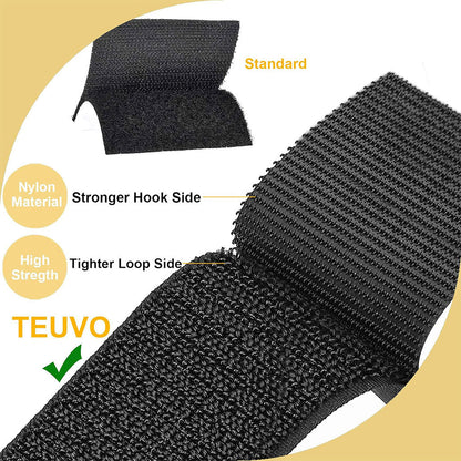 Scratch Autocollant Double Face Noir 200cmx2cm – Velcro Ruban – شريط لاصق مزدوج الجوانب