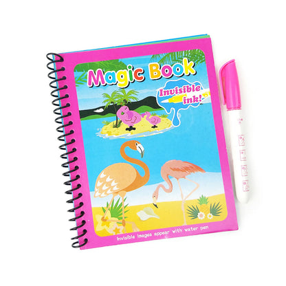 Magic Book réutilisable avec des dessins animés pour enfants et un stylo à eau