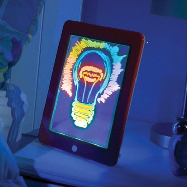 Tablette à dessin magique 3D avec lumière LED et stylo aquarelle – لوحة رسم ثلاثية الأبعاد مزودة بإضاءة أقلام مائية ملونة