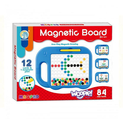 Tablette de Dessin Magnétique pour Enfants : Tableau de Croquis Éducatif avec Billes Colorées et Stylet Magnétique