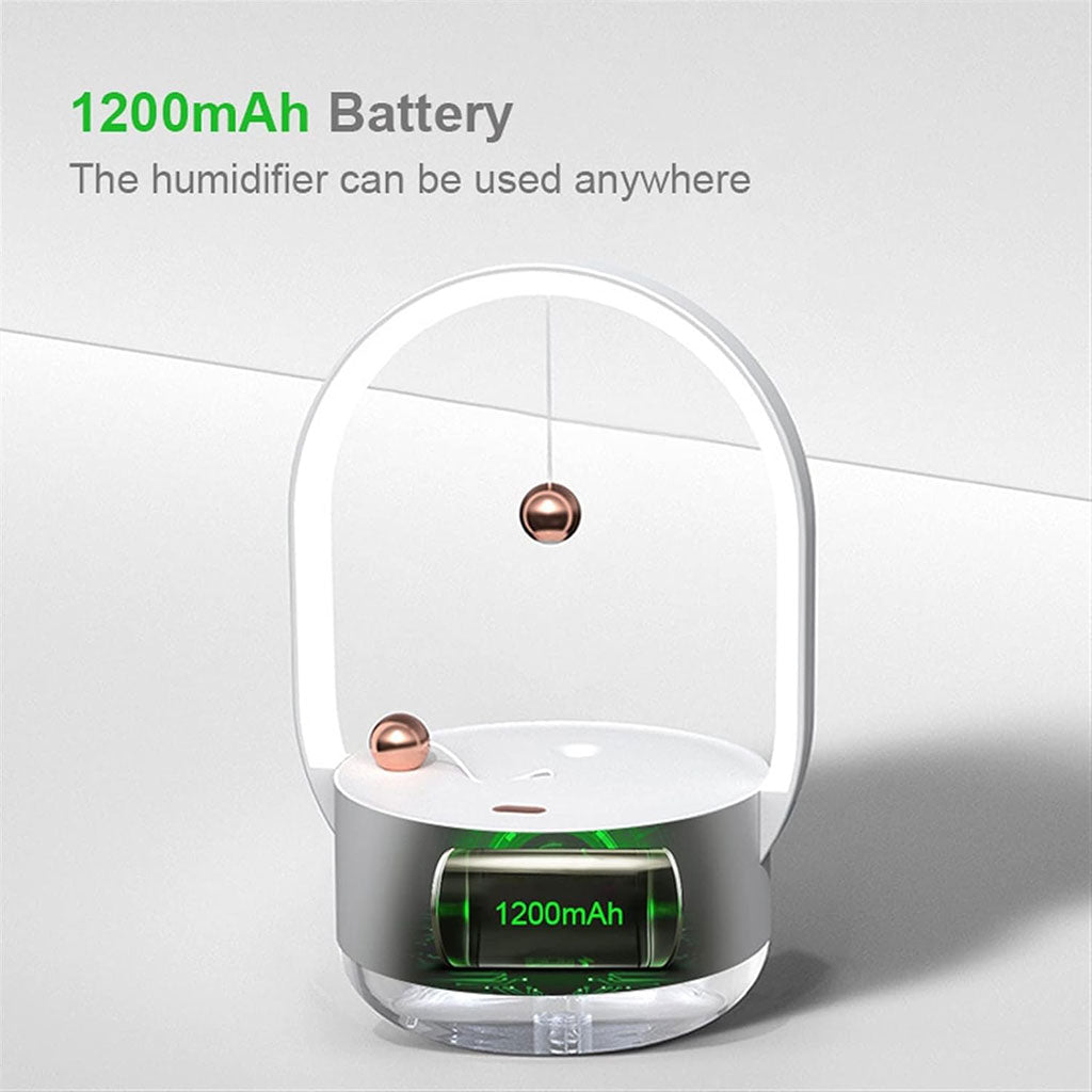 Humidificateur à brume de 350 ml portatifs avec veilleuse rechargeable USB – معطر جو مع مصباح 2في1