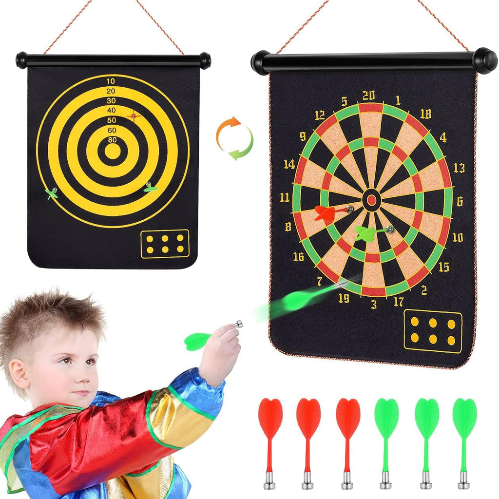 Jeu de fléchettes magnétique 6 Fléchettes double face تنزوت