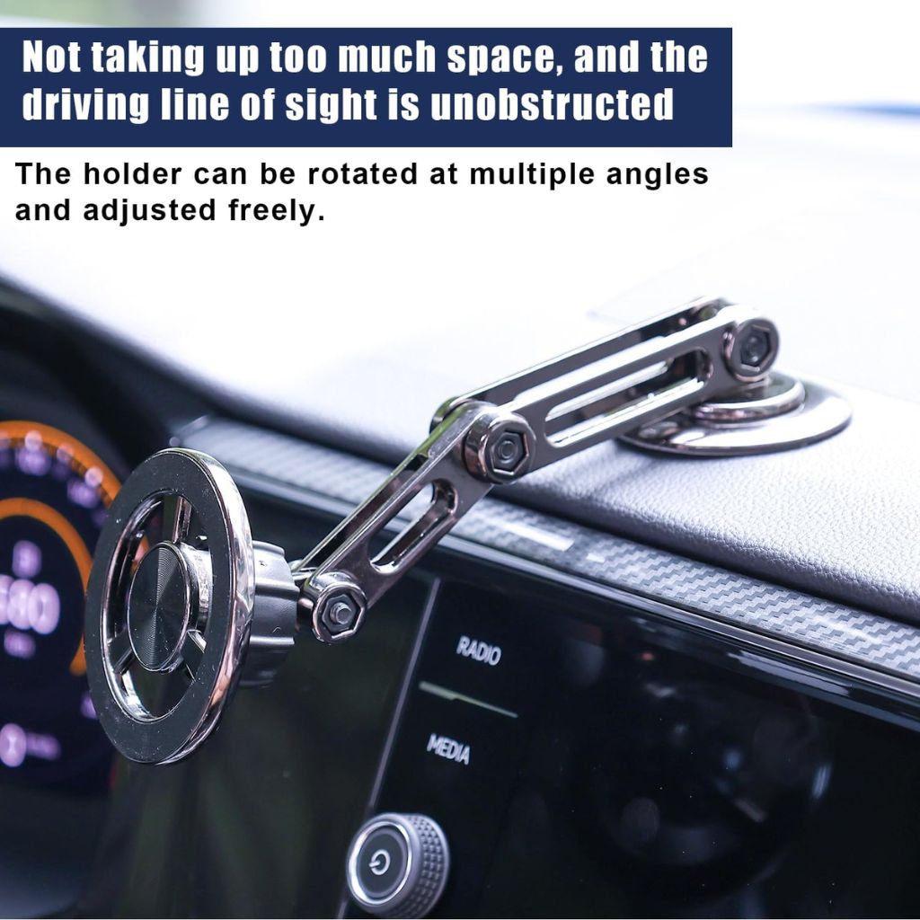 Support Téléphone Voiture Magnétique Rotatif à 360° – حامل هاتف مغناطيسي