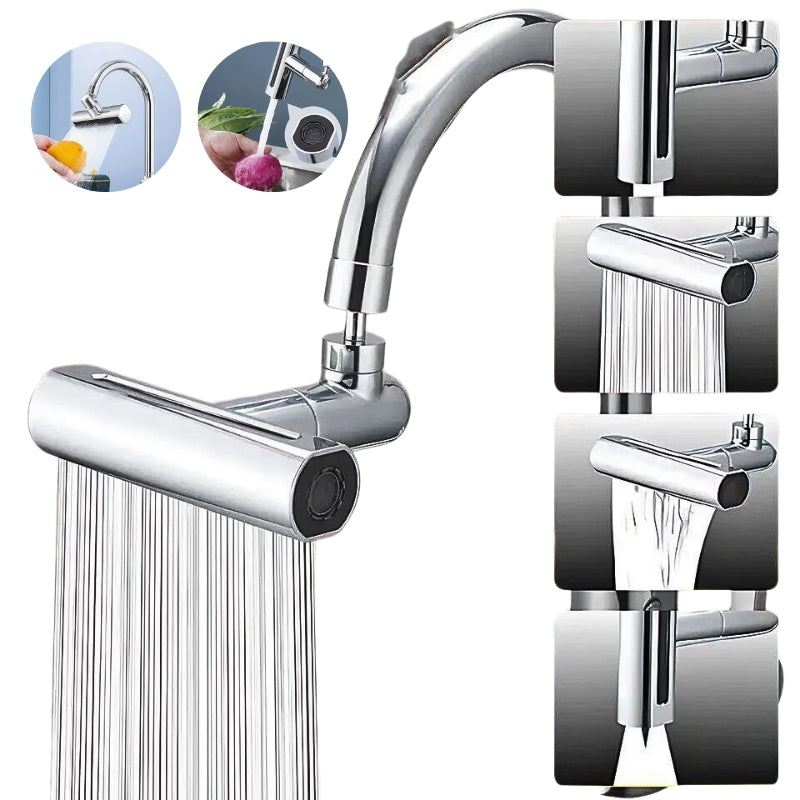 Robinet Pulvérisateur sous pression rotatif multifonctionnel 4 en 1, rallonge d'économie d'eau تنزوت