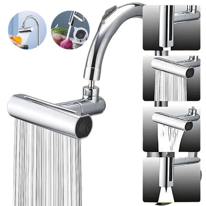 Robinet Pulvérisateur sous pression rotatif multifonctionnel 4 en 1, rallonge d'économie d'eau تنزوت