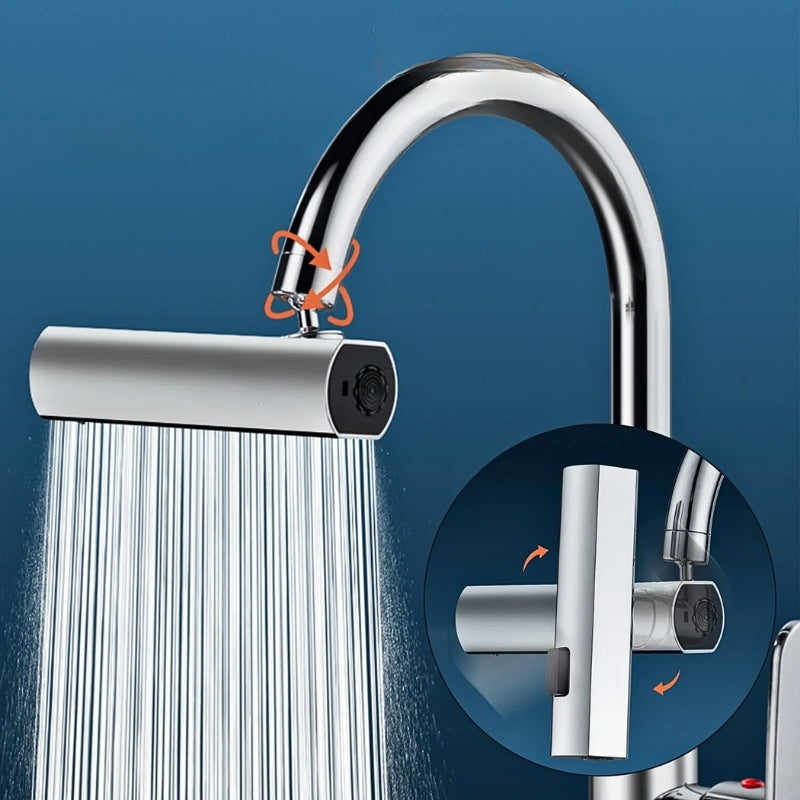 Robinet Pulvérisateur sous pression rotatif multifonctionnel 4 en 1, rallonge d'économie d'eau