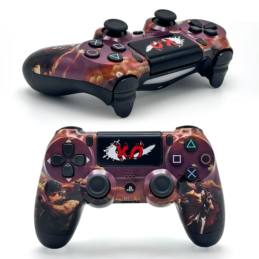 SONY DualShock Manette PS4 Sans Fil, Batterie Rechargeable (High Copy) – Edition Captain America,Street Fighter,Ragnarok, Ghost Runner et  COD BO6