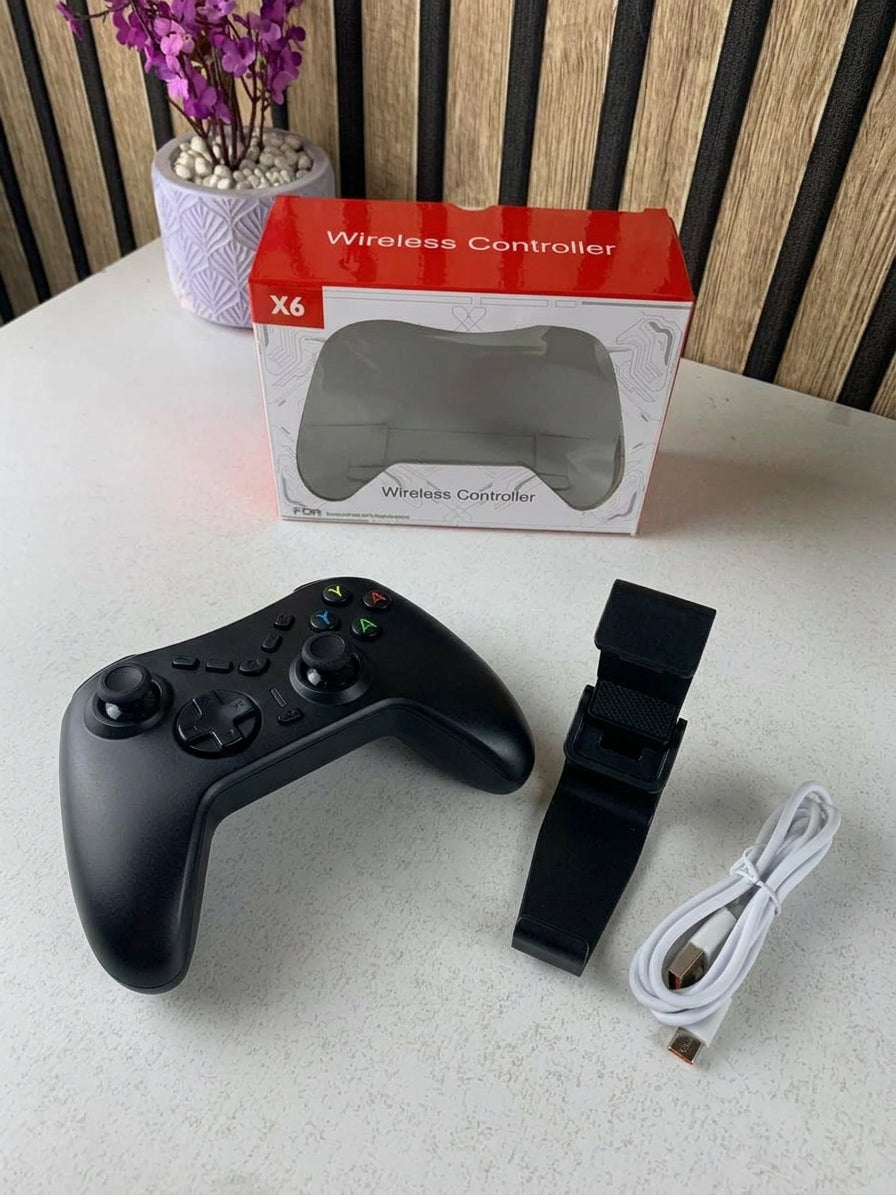 Manette X6 Sans Fil  Bluetooth 5.0 + 2.4G  Compatible P4, P3, Android, PC & Switch