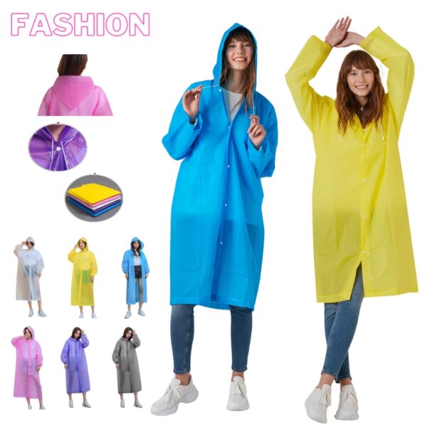 Manteau imperméable à capuche transparent, léger et réfléchissant, تنزوت