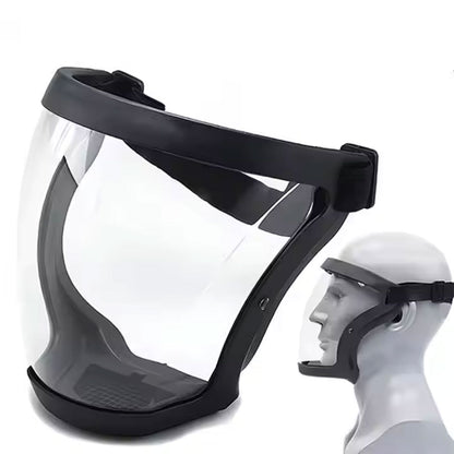Masque facial intégral HD transparent, super protecteur anti-buée et respirant تنزوت