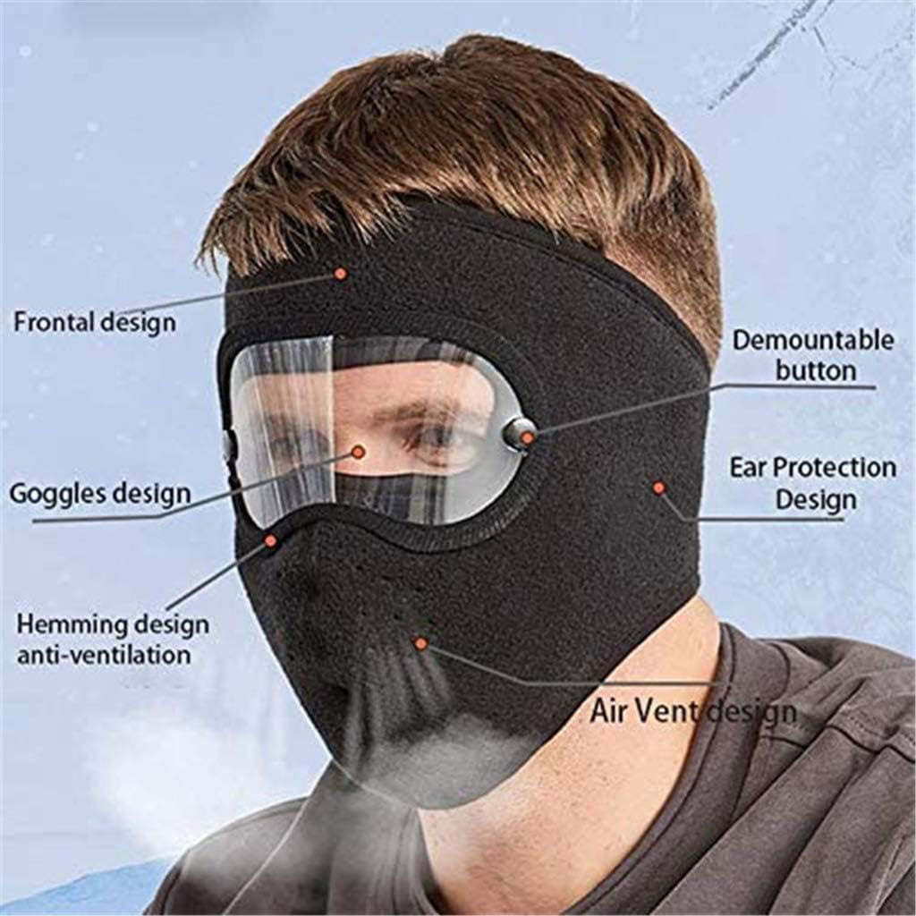 Pack-Moto Masque air flow coupe-vent + Gants Tactique Doigt Complet – طقم قناع وجه مع قفازات شتوية