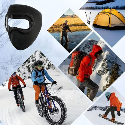 Pack-Moto Masque air flow coupe-vent + Gants Tactique Doigt Complet – طقم قناع وجه مع قفازات شتوية