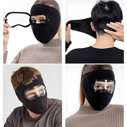Masque moto pour l’hiver coupe-vent en polaire avec protection pour les yeux – قناع مضاد للبرد لسائقي الدراجات النارية