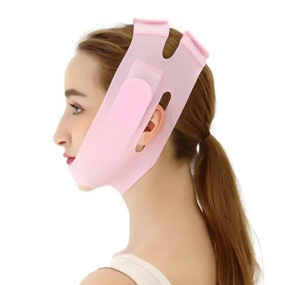 Masque facial en Silicone Nano en forme de V, Bandage pour réduire le Double menton, joue, cou, amincissant, Anti-rides