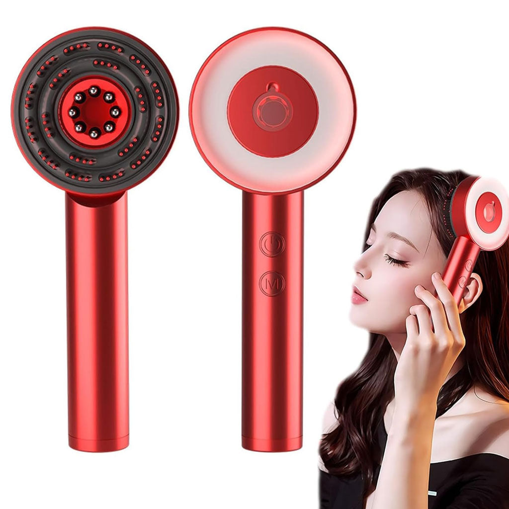 Brosse de massage électrique et applicateur d’huile pour cuir chevelu – فرشاة العناية بفروة الرأس
