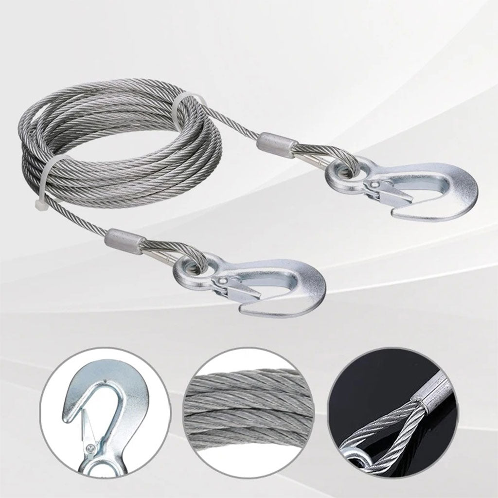 Cable de remorquage 5ton avec fil d’acier de qualité supérieure – كابل جر العربات