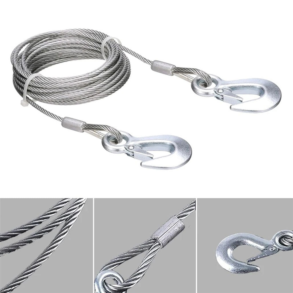 Cable de remorquage 5ton avec fil d’acier de qualité supérieure – كابل جر العربات