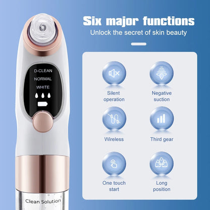 Aspirateur de Point Noirs avec 6 têtes d’aspiration et 3 modes – جهاز إزالة الرؤوس السوداء