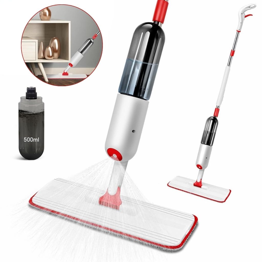Balai Serpillère Pulvérisateur avec Réservoir Rechargeable – ممسحة بخاخ مع زجاجة قابلة لإعادة التعبئة تنزوت