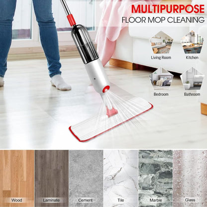 Balai Serpillère Pulvérisateur avec Réservoir Rechargeable – ممسحة بخاخ مع زجاجة قابلة لإعادة التعبئة