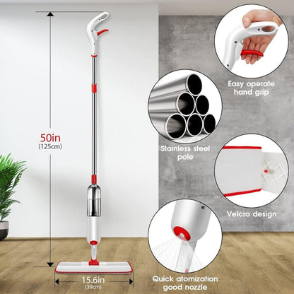Balai Serpillère Pulvérisateur avec Réservoir Rechargeable – ممسحة بخاخ مع زجاجة قابلة لإعادة التعبئة