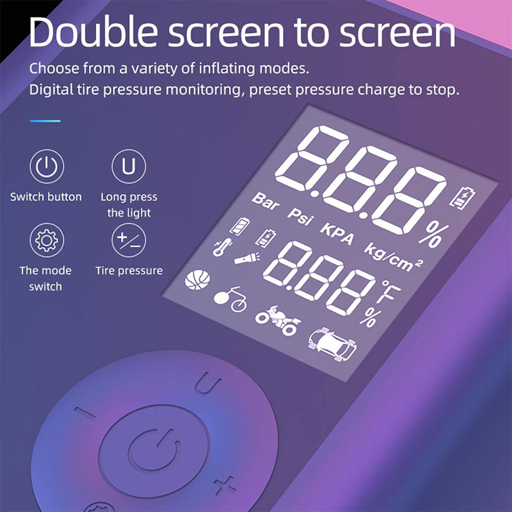 Pompe à Air Portable et Rechargeable 150PSI Mini Design – جهاز نفخ العجلات