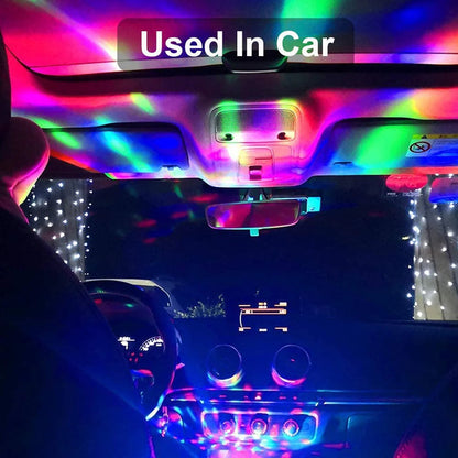 Mini lampe USB DJ pour voiture lumières RGB