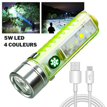 Mini lampe de poche LED multifonction super lumineuse avec aimant تنزوت