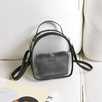 Sac à dos transparent Top avec pochette intérieure 2en1 tendence 2023