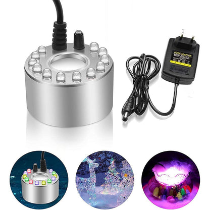 Brumisateur sous-marin Ultrasonique pour Fontaines avec 12LED – جهاز تشكيل الضباب