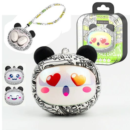 Écouteurs sans fil Modio Q11 BT5.3 avec design cute et coques interchangeables – سماعات لاسلكية جودة أصلية - تنزوت