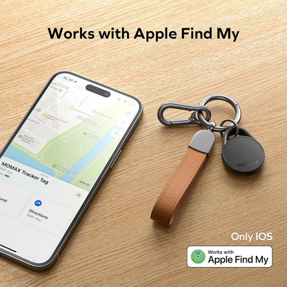 MOMAX Smart Tag Tracker Fonctionne avec l’application Apple Find My et Android – جهاز تعقب ذكي