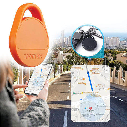 MOMAX Smart Tag Tracker Fonctionne avec l’application Apple Find My et Android – جهاز تعقب ذكي تنزوت