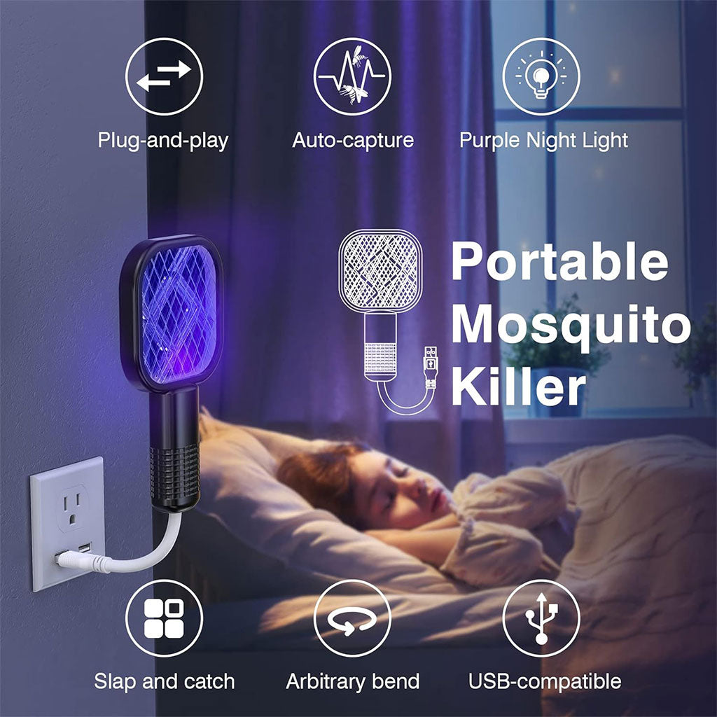 Mini Tapette à mouches USB avec Lumière LED Violette – مصيدة الناموس